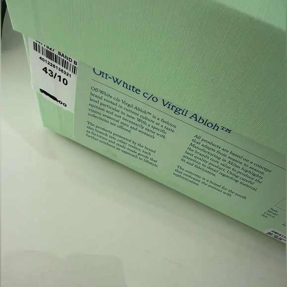 OFF-WHITE Tan and Black Sneakers , NWT , all inclusive (ready to gift ) - Picture 3 of 12